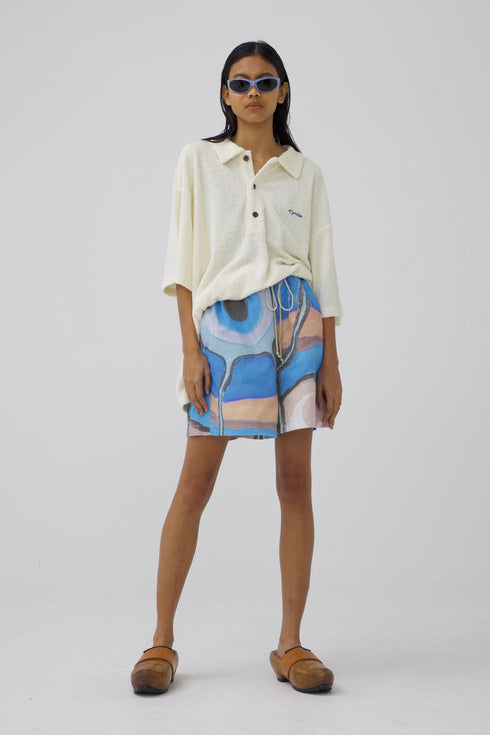 SPIRIT AMEBA PANTS -BLUE-